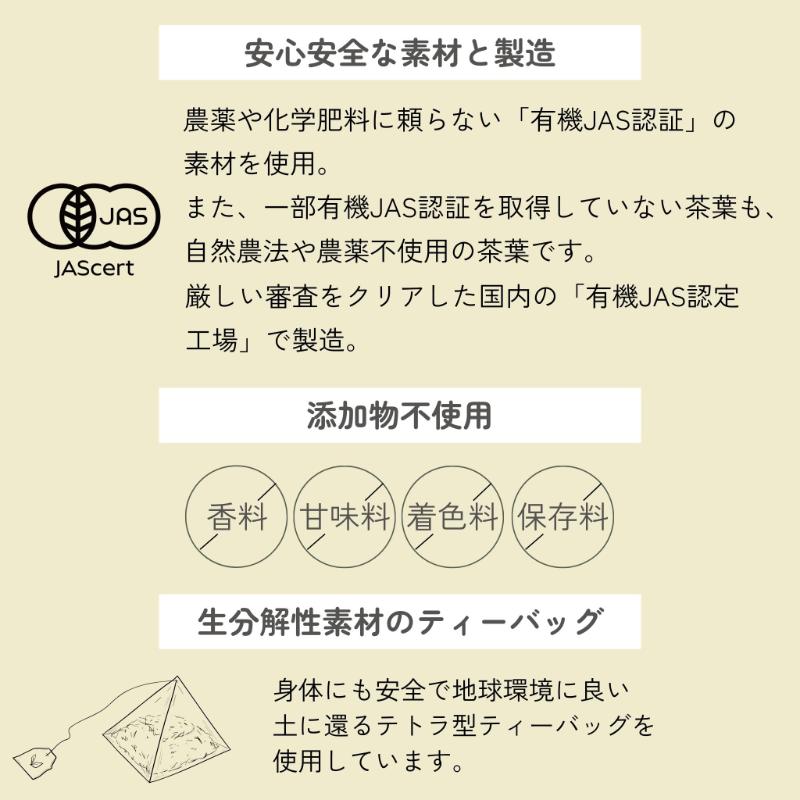 【ギフトセット】深呼吸を誘う、やさしい香りのハーブティー｜オーガニックブレンド（5個入×3種）